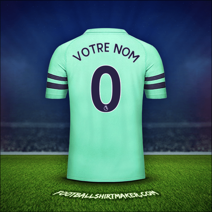 Maillot Arsenal 2018/19 Troisième -  votre nom - 0
