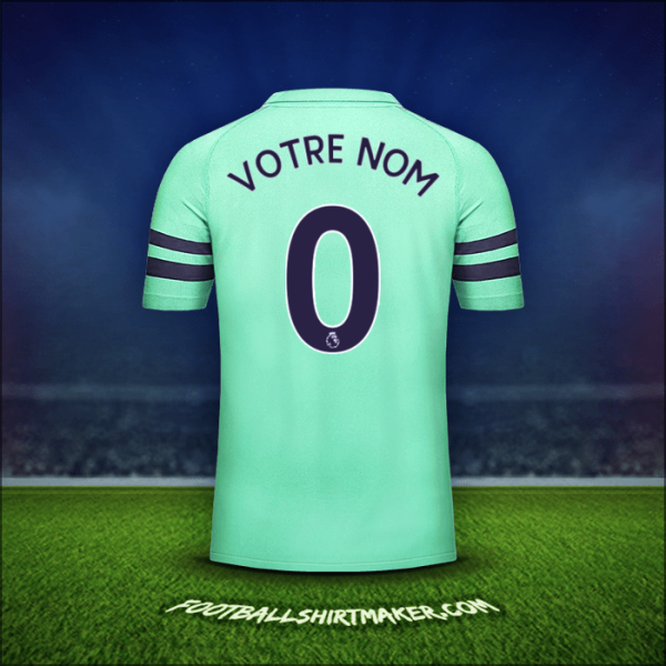 Maillot Arsenal 2018/19 Troisième -  votre nom - 0