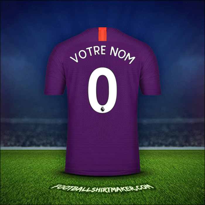 Maillot Manchester City 2018/19 Troisième -  votre nom - 0
