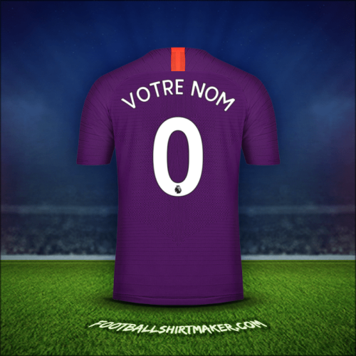 Maillot Manchester City 2018/19 Troisième -  votre nom - 0