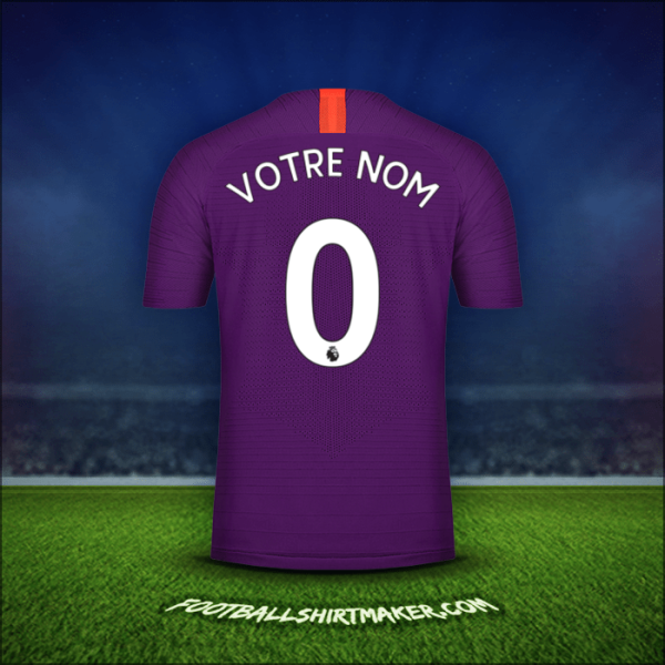 Maillot Manchester City 2018/19 Troisième -  votre nom - 0