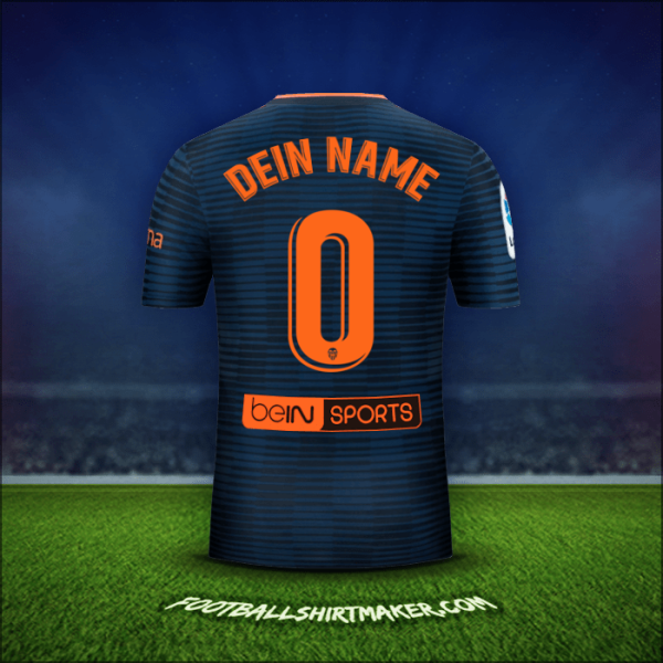 Trikot Valencia CF 2018/19 Auswärts -  dein name - 0