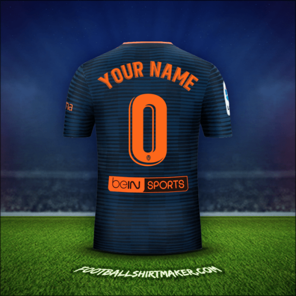 Jersey Valencia CF 2018/19 Away -  your name - 0