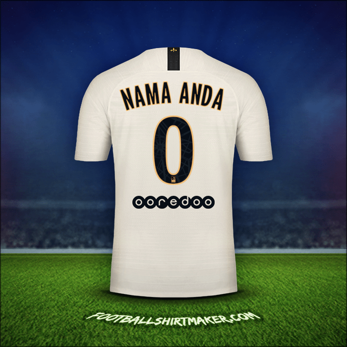 Jersey Paris Saint Germain 2018/19 Alternatif -  nama anda - 0