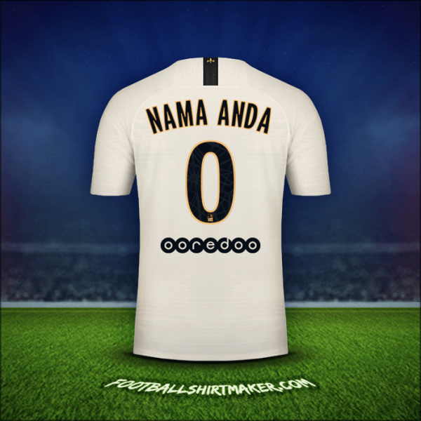 Jersey Paris Saint Germain 2018/19 Alternatif -  nama anda - 0