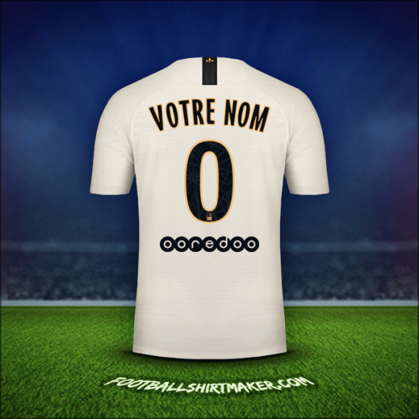 Maillot Paris Saint Germain 2018/19 Extérieur -  votre nom - 0