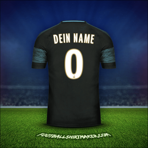 Trikot Olympique de Marseille 2018/19 Auswärts -  dein name - 0