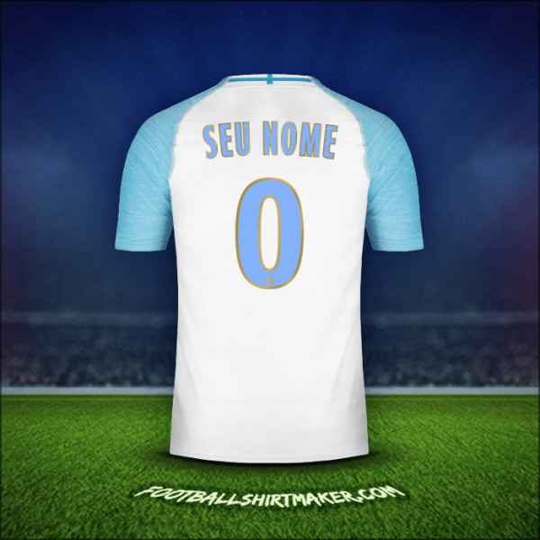 Camisa Olympique de Marseille 2018/19 -  seu nome - 0