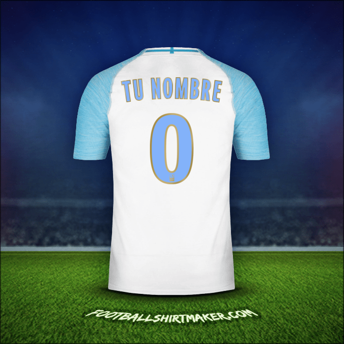Camiseta Olympique de Marseille 2018/19 -  tu nombre - 0