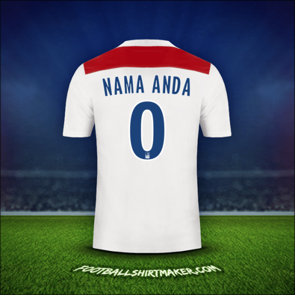 Jersey Olympique Lyon 2018/19 -  nama anda - 0