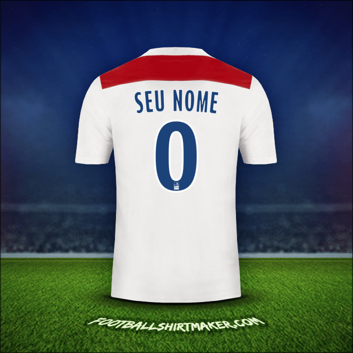 Camisa Olympique Lyon 2018/19 -  seu nome - 0