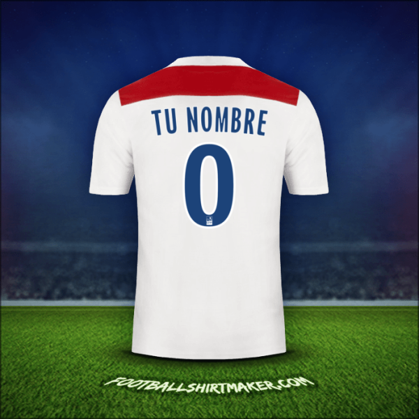 Camiseta Olympique Lyon 2018/19 -  tu nombre - 0