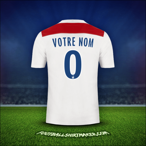 Maillot Olympique Lyon 2018/19 -  votre nom - 0