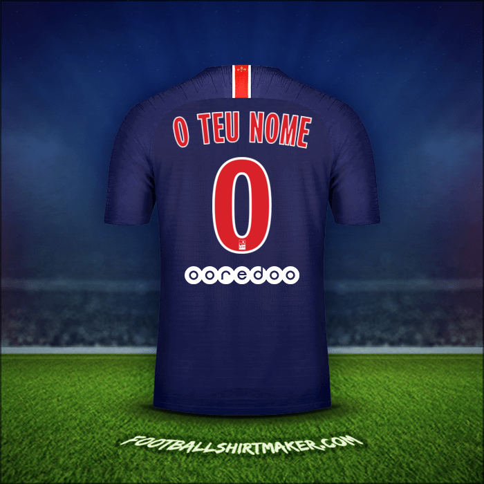 Camisola Paris Saint Germain 2018/19 -  o teu nome - 0