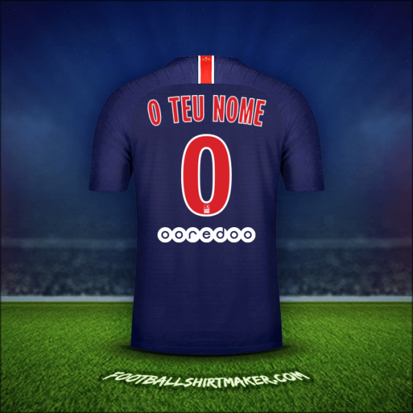 Camisola Paris Saint Germain 2018/19 -  o teu nome - 0