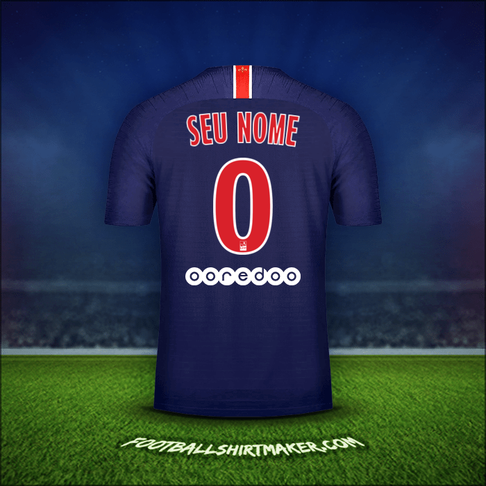 Camisa Paris Saint Germain 2018/19 -  seu nome - 0