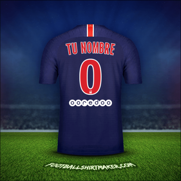 Camiseta Paris Saint Germain 2018/19 -  tu nombre - 0