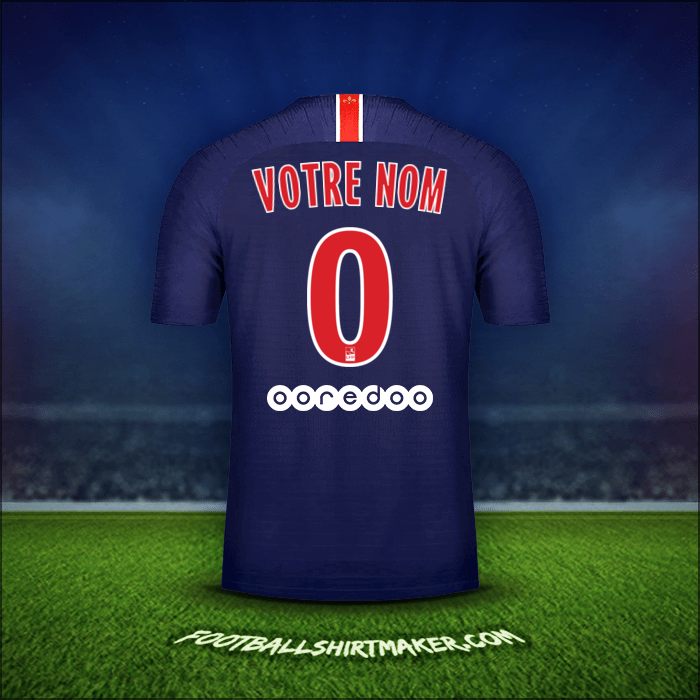 Maillot Paris Saint Germain 2018/19 -  votre nom - 0
