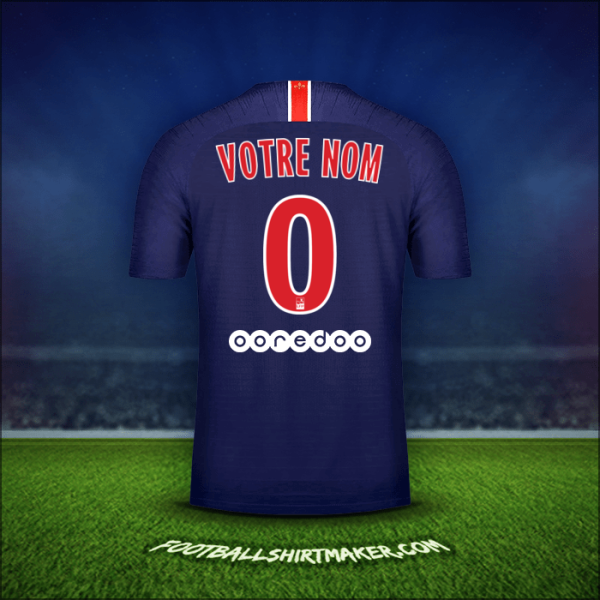 Maillot Paris Saint Germain 2018/19 -  votre nom - 0