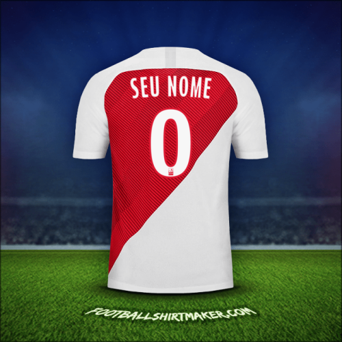 Camisa As Monaco 2018/19 -  seu nome - 0