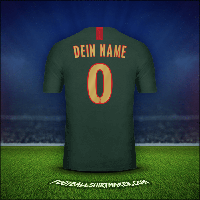 Trikot As Monaco 2018/19 Auswärts -  dein name - 0