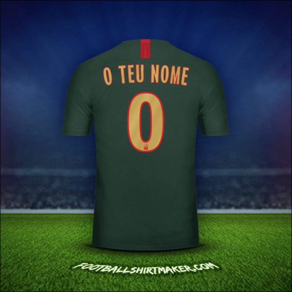 Camisola As Monaco 2018/19 Alternativa -  o teu nome - 0