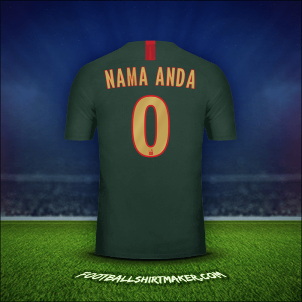 Jersey As Monaco 2018/19 Alternatif -  nama anda - 0