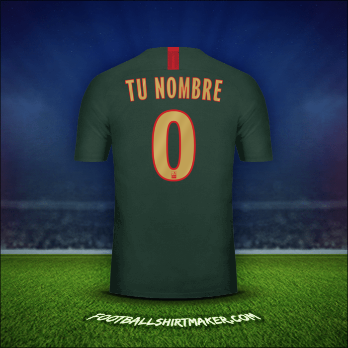 Jersey As Monaco 2018/19 Visita -  tu nombre - 0