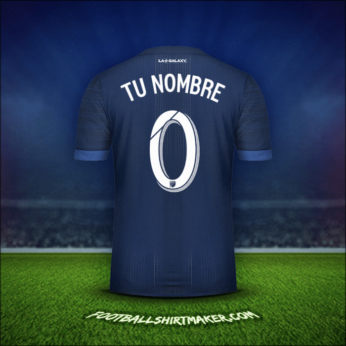 Jersey LA Galaxy 2017/2018 Visita -  tu nombre - 0