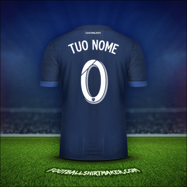 Maglia LA Galaxy 2017/2018 Seconda -  tuo nome - 0
