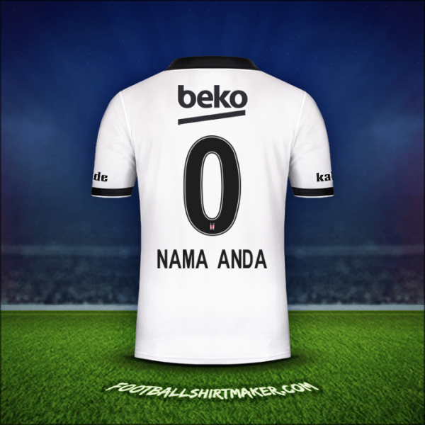 Jersey Besiktas JK 2018/19 -  nama anda - 0