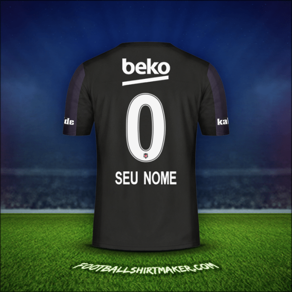 Camisa Besiktas JK 2018/19 Alternativa -  seu nome - 0