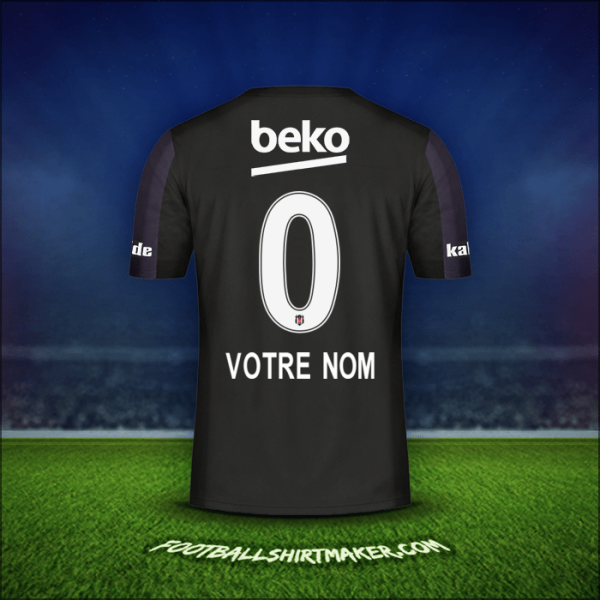 Maillot Besiktas JK 2018/19 Extérieur -  votre nom - 0