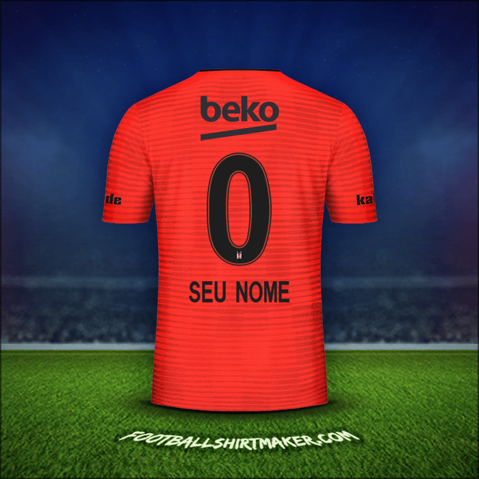 Camisa Besiktas JK 2018/19 Terceira -  seu nome - 0