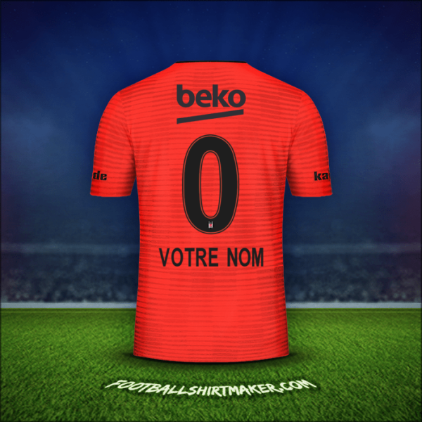 Maillot Besiktas JK 2018/19 Troisième -  votre nom - 0