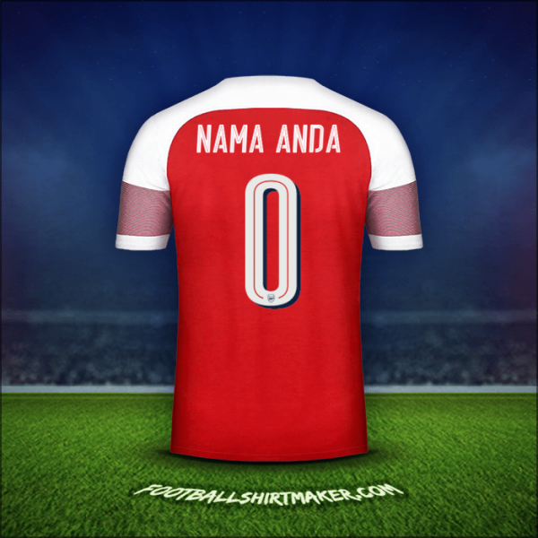 Jersey Arsenal Cup 2018/19 -  nama anda - 0