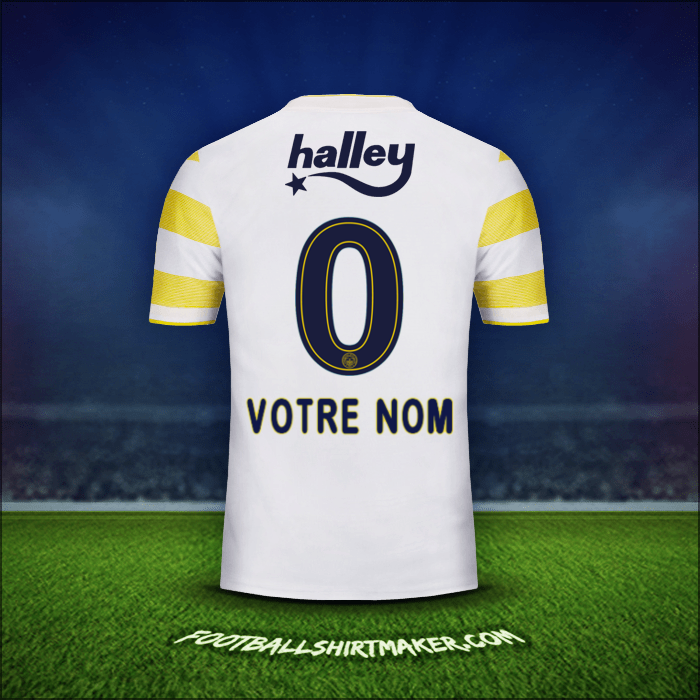 Maillot Fenerbahce SK 2018/19 Extérieur -  votre nom - 0