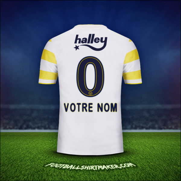 Maillot Fenerbahce SK 2018/19 Extérieur -  votre nom - 0