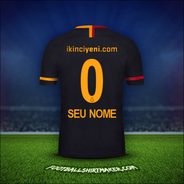 Camisa Galatasaray SK 2018/19 Alternativa -  seu nome - 0