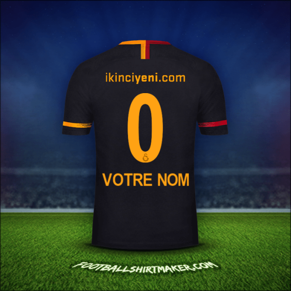 Maillot Galatasaray SK 2018/19 Extérieur -  votre nom - 0