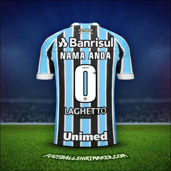 Jersey Gremio 2018 -  nama anda - 0