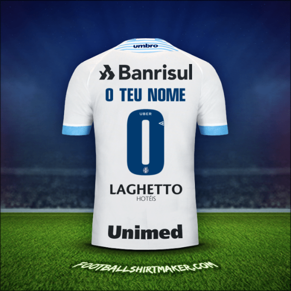 Camisola Gremio 2018 Alternativa -  o teu nome - 0
