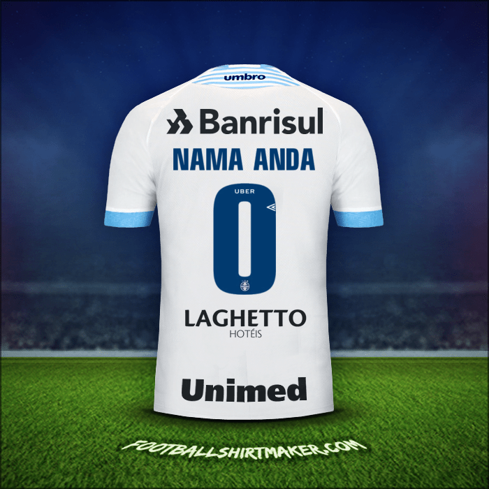 Jersey Gremio 2018 Alternatif -  nama anda - 0