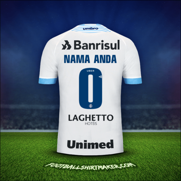 Jersey Gremio 2018 Alternatif -  nama anda - 0