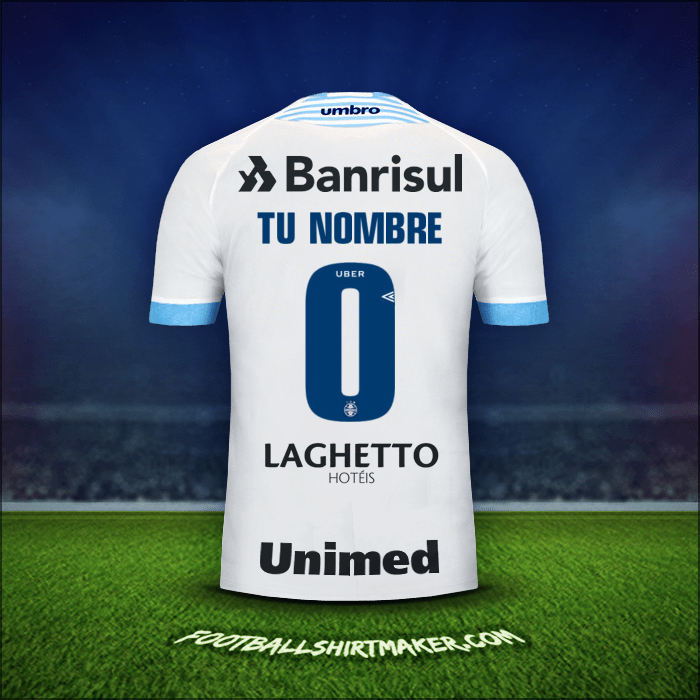 Camiseta Gremio 2018 Visita -  tu nombre - 0