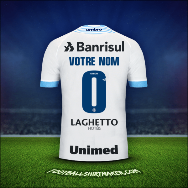 Maillot Gremio 2018 Extérieur -  votre nom - 0