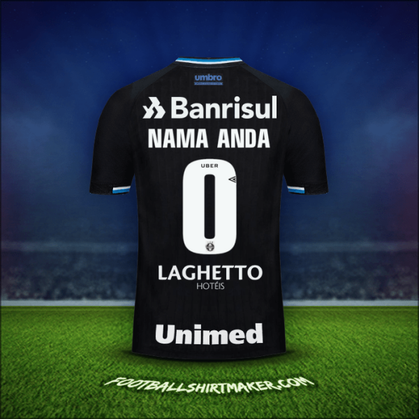 Jersey Gremio 2018 Ketiga -  nama anda - 0