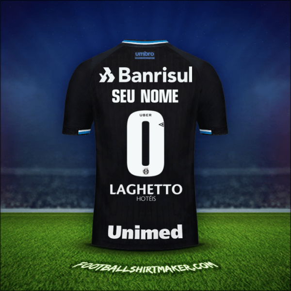 Camisa Gremio 2018 Terceira -  seu nome - 0