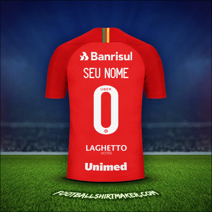 Camisa Internacional 2018/19 -  seu nome - 0