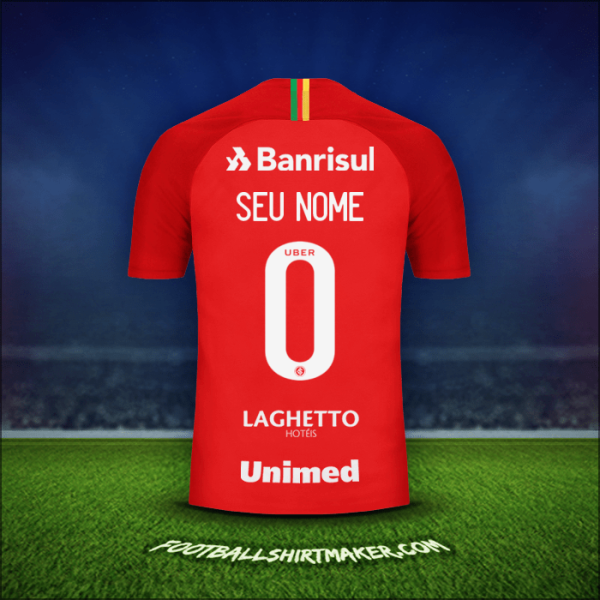 Camisa Internacional 2018/19 -  seu nome - 0